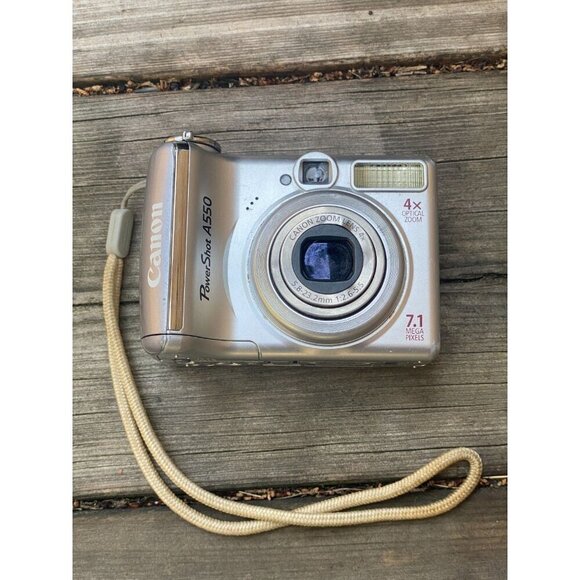 Canon PowerShot A550 Digital Camera UNTESTED 7.1MP 4x Optical Zoom - Picture 8 of 9